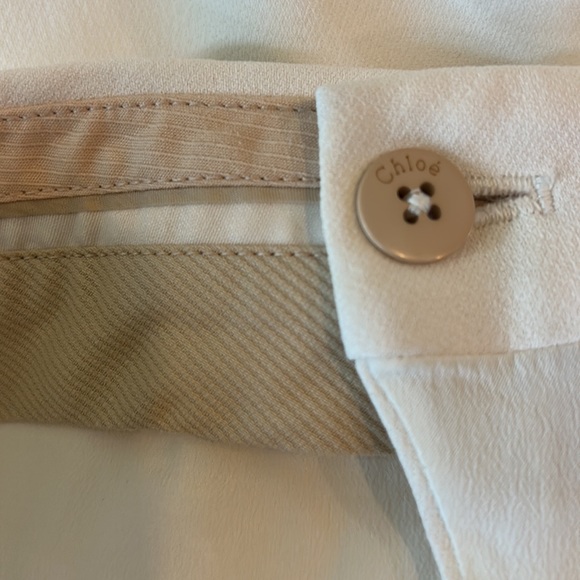 Chloe milk cropped pants EU size 42 Made in Italy - Picture 6 of 8